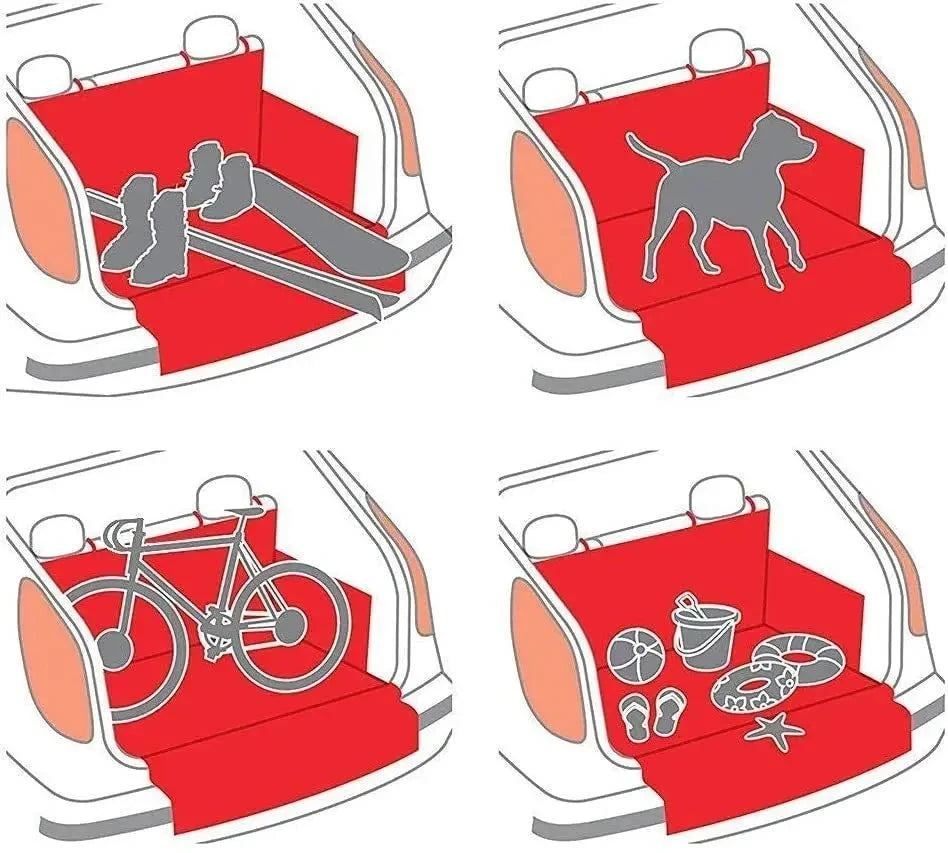 Usos del protector de maletero: perro, bicicleta, herramientas y cosas de playa