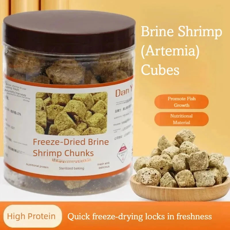 Bote de 550 ml de artemia liofilizada en cubos AMIKART