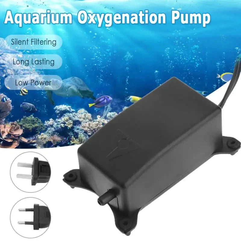 Bomba de oxigenación para acuario: silenciosa, con manguera y piedra difusora