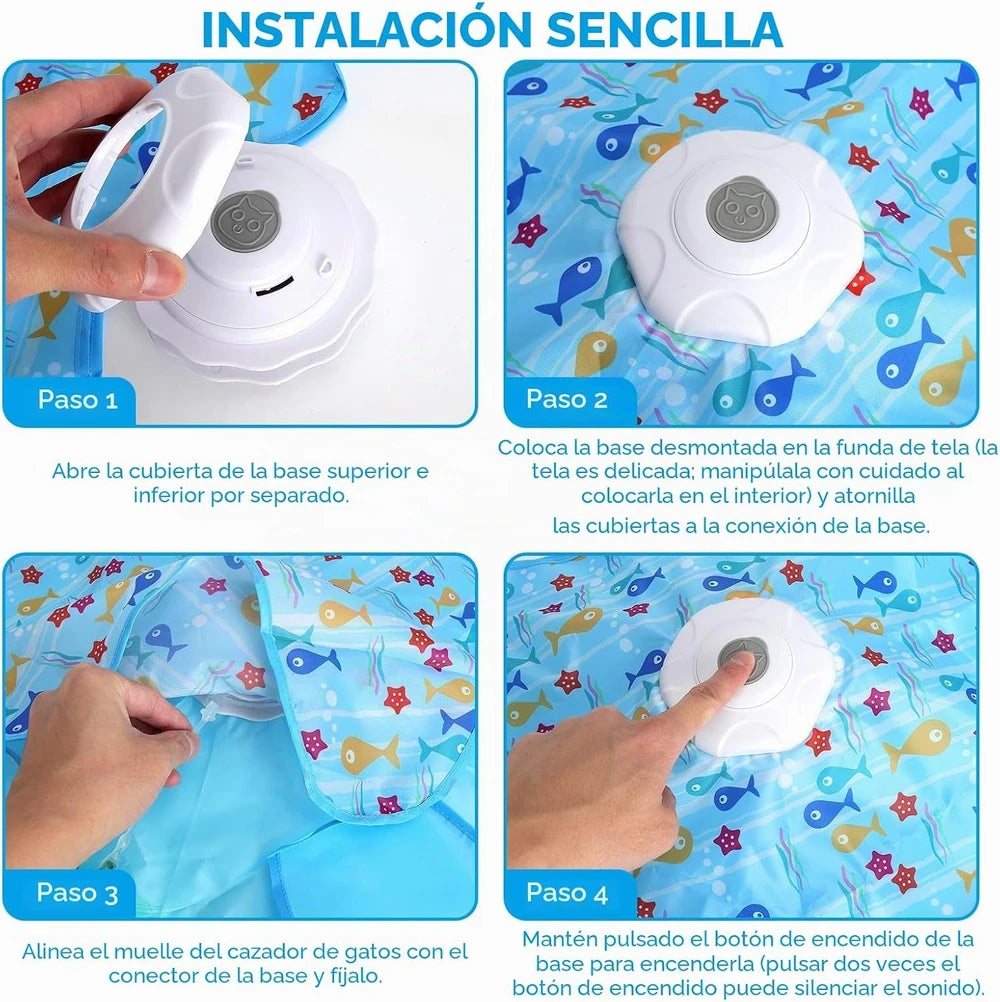 Cómo se monta el motor en la tela del juguete estrella, en cuatro pasos