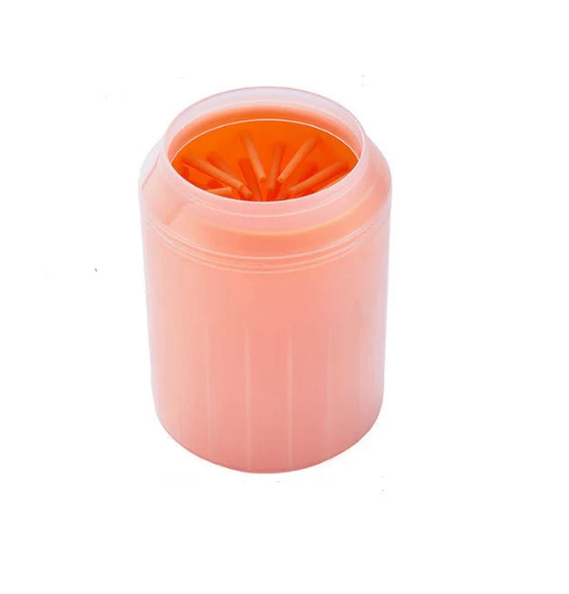 Limpiador de patas para perros AMIKART en color naranja