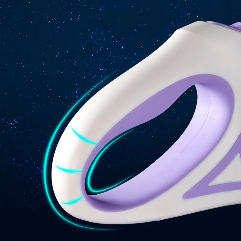 El anillo luminoso de la correa encendido, visto de cerca