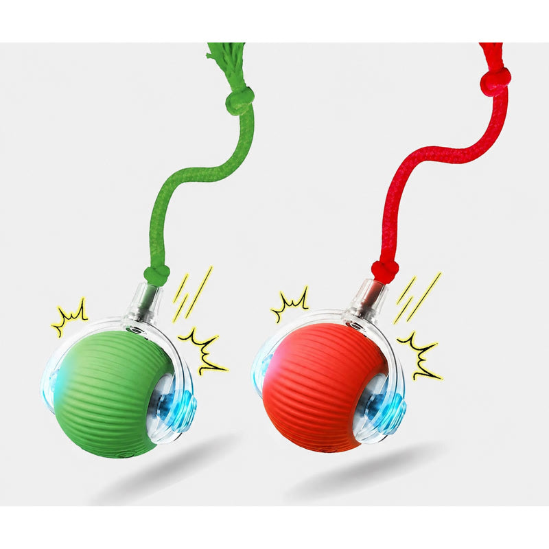 Pack de 2 pelotas automáticas: roja y verde con cola