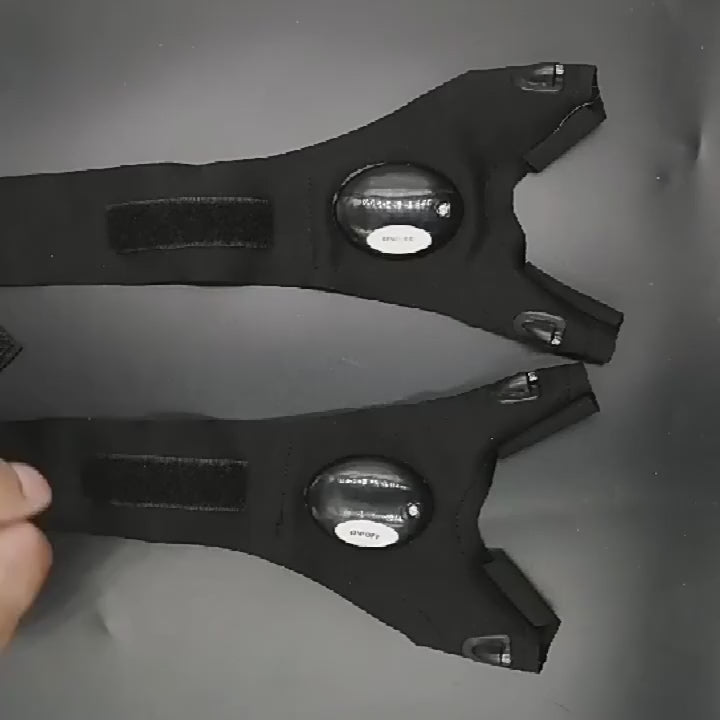 Cómo se pone el guante con luz LED y se ajusta con el velcro